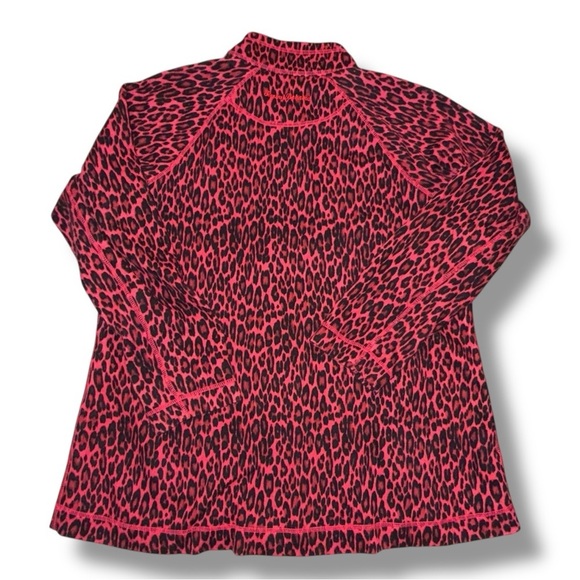 TOMMY BAHAMA Cat’s Meow Zip Front Stretch Cotton Jacket - XL Red/Black - Picture 15 of 15